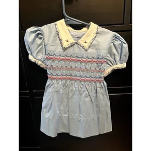 Vintage Beautiful Embroidered Baby or Doll Dress